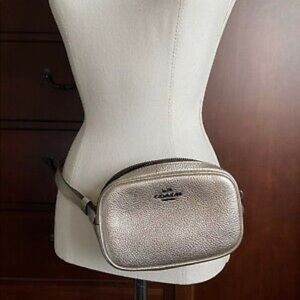 **SOLD**  Gold Coach Fanny Pack/Belt leather